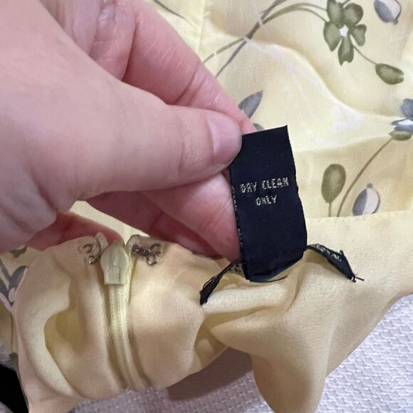 90’s American Eagle Yellow Ditzy Floral Spaghetti Strap Midi Maxi Dress Sz 6 Wom - Picture 4 of 9